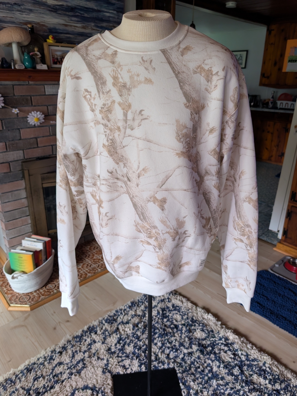 Comfrt Fall Tree-Print Crewneck Sweater - Women